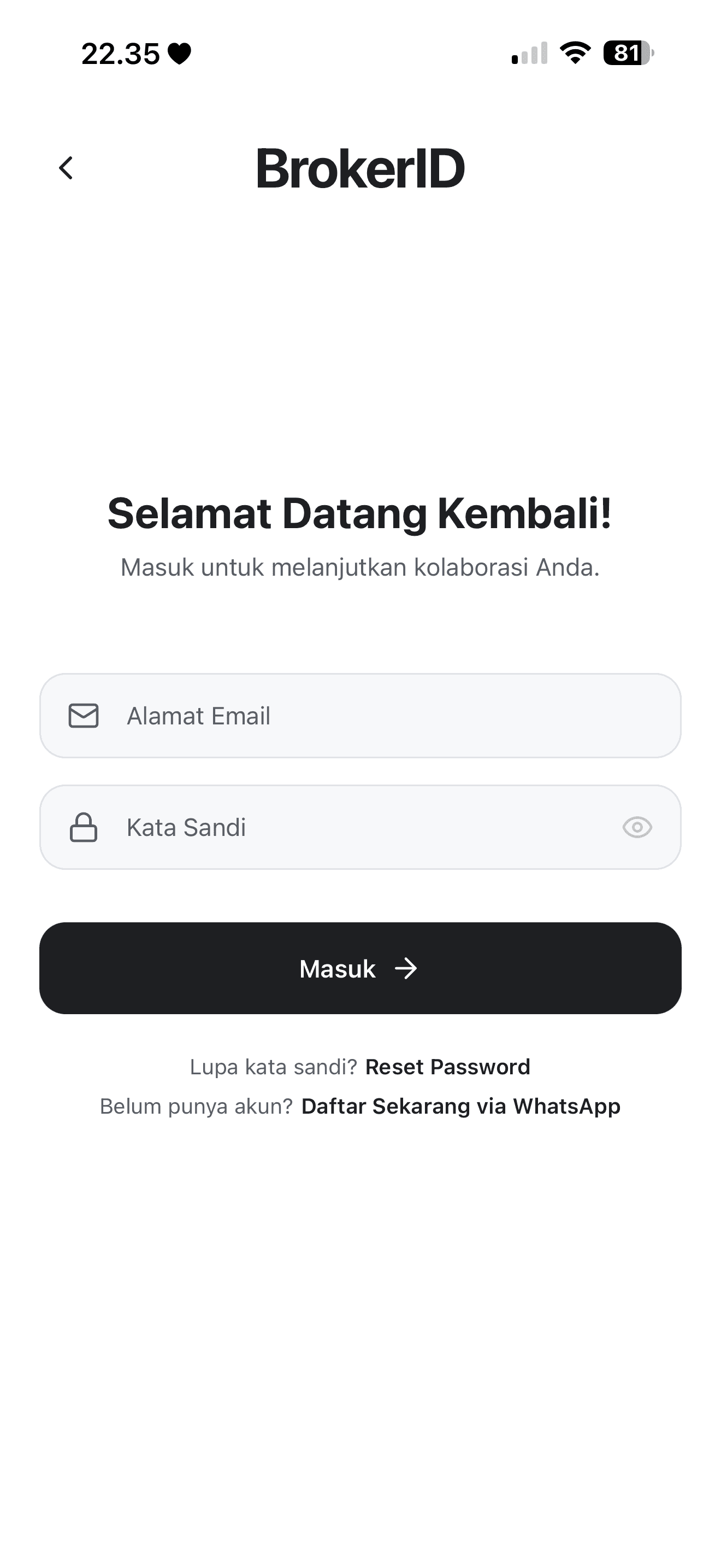 BrokerID screenshot 2