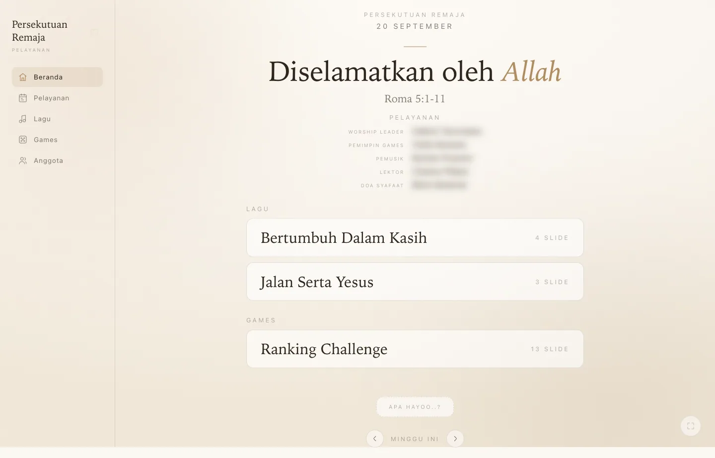 Persekutuan Remaja Screenshots, image 1 of 9